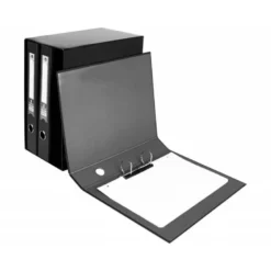 Modulo Liderpapel 3 archivadores folio 2 anillas mixtas 40mm negro