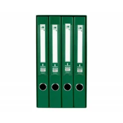 Modulo Liderpapel 4 archivadores folio 2 anillas mixtas 25mm verde.