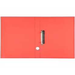 Modulo Liderpapel 4 archivadores folio 2 anillas mixtas 25mm rojo