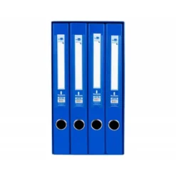 Modulo Liderpapel 4 archivadores folio 2 anillas mixtas 25mm azul