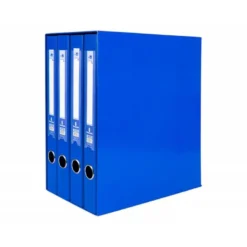 Modulo Liderpapel 4 archivadores folio 2 anillas mixtas 25mm azul