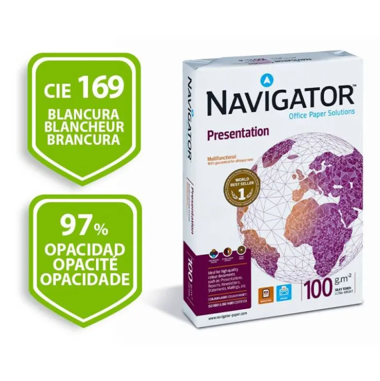 NO ES TAMAÑO FOLIO Papel fotocopiadora Navigator A3 100 gr