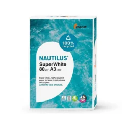 NO ES TAMAÑO FOLIO Papel multifunción A3 Nautilus superwhite reciclado 80 g/m2