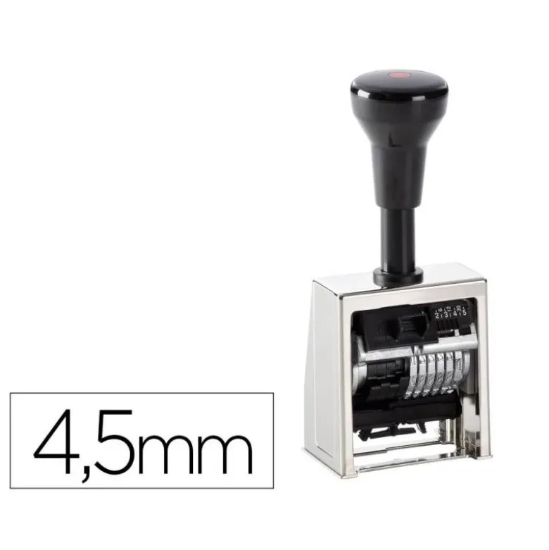 NUMERADOR AUTOMATICO REINER METALICO 6 CIFRAS ALTURA TIPO 4,5 MM