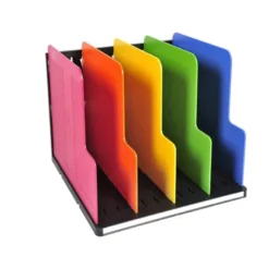 ORGANIZADOR DE ARMARIO EXACOMPTA MODULOTOP NEGRO MULTICOLOR VERTICAL 5 COMPARTIMENTOS 300X288X255 MM