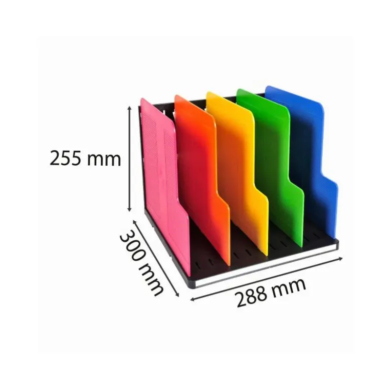 ORGANIZADOR DE ARMARIO EXACOMPTA MODULOTOP NEGRO MULTICOLOR VERTICAL 5 COMPARTIMENTOS 300X288X255 MM