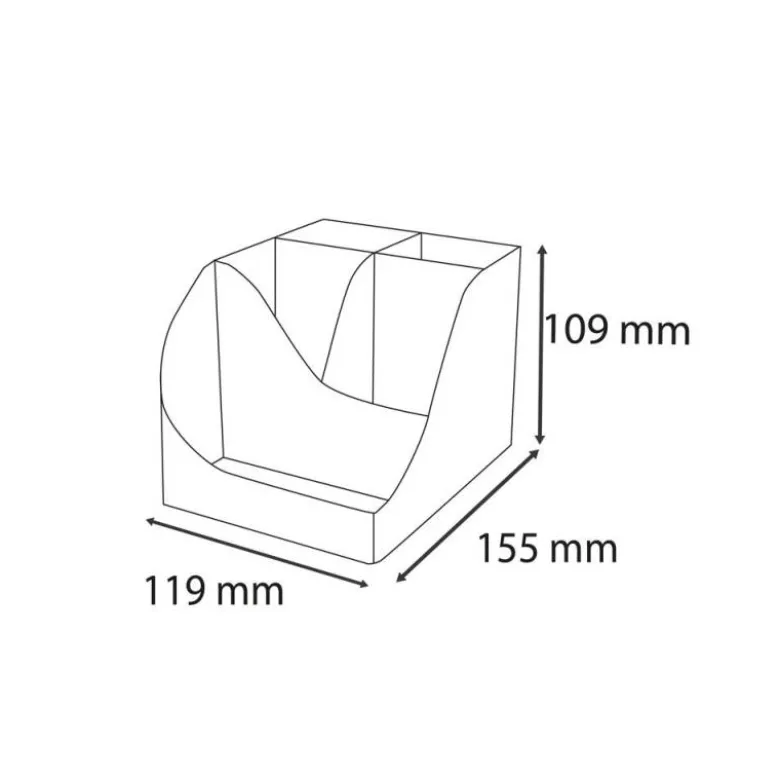 ORGANIZADOR DE SOBREMESA EXACOMPTA SKANDI COLOR NUDE 155X119X109 MM