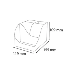 ORGANIZADOR DE SOBREMESA EXACOMPTA SKANDI COLOR ROSA VIEJO 155X119X109 MM