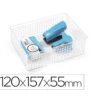 ORGANIZADOR DE SOBREMESA PLASTICFORTE TRANSPARENTE N 2 120X157X55 MM