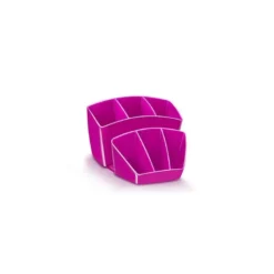 Organizador sobremesa CEP 143x158x93 mm 8 Compartimentos Plástico color Rosa