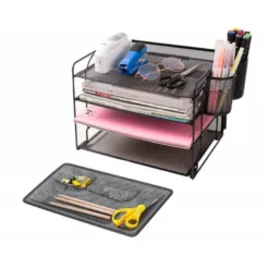 Organizador sobremesa metalico rejilla Q-connect