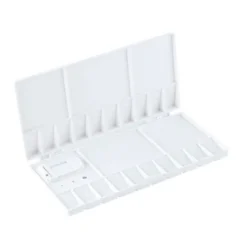 PALETA PLASTICO LIDERPAPEL PARA PINTURA PLEGABLE CON TAPA Y AGUJERO PARA EL PULGAR 20X10X1,8 CM