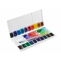 PALETA PLASTICO LIDERPAPEL PARA PINTURA PLEGABLE CON TAPA Y AGUJERO PARA EL PULGAR 20X10X1,8 CM