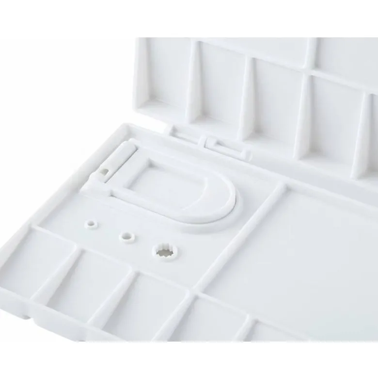 PALETA PLASTICO LIDERPAPEL PARA PINTURA PLEGABLE CON TAPA Y AGUJERO PARA EL PULGAR 20X10X1,8 CM