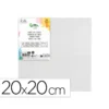 PANEL DE LIENZO LIDERPAPEL 20X20 CM GRAMAJE 280G/M2 CERTIFICADO FSC