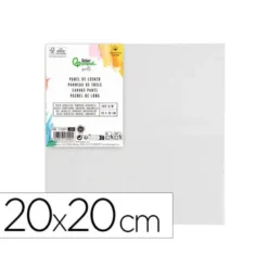 PANEL DE LIENZO LIDERPAPEL 20X20 CM GRAMAJE 280G/M2 CERTIFICADO FSC