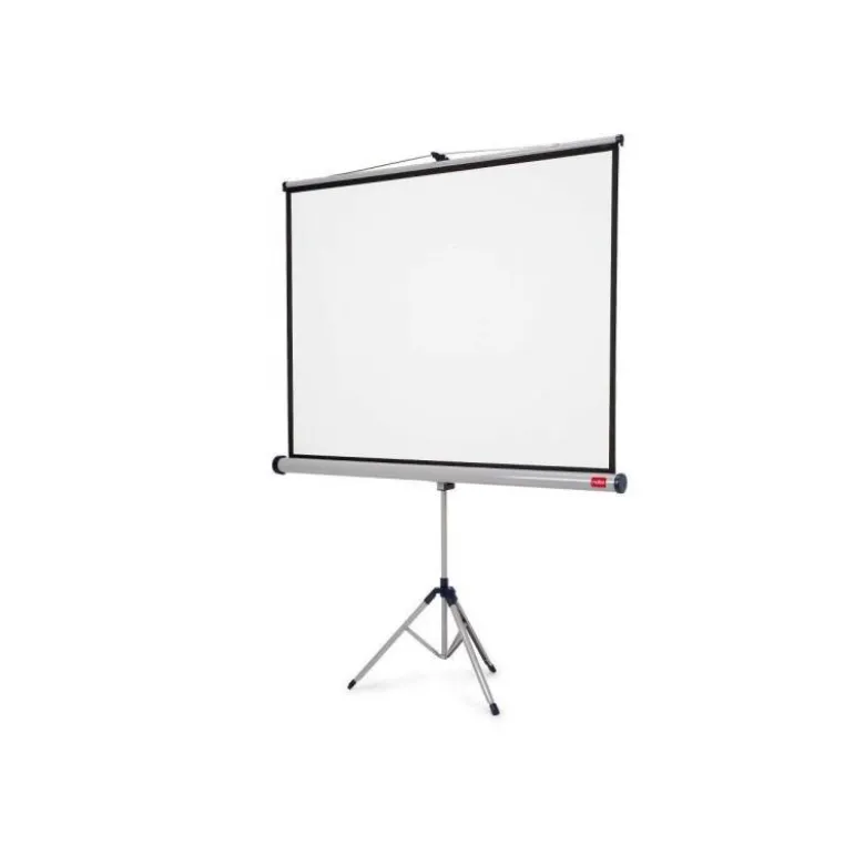 Pantalla marca Nobo mural para proyección con tripode 150 x 113.8 cm