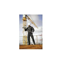 PANTALON DE TRABAJO DELTAPLUS CON CINTURA ELASTICA 7 BOLSILLOS COLOR GRIS-ROJO TALLA 3XL