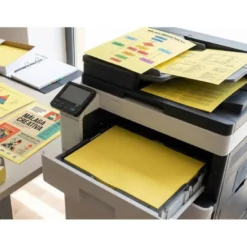 PAPEL COLOR LIDERPAPEL DIN A3 80 GR AMARILLO INTENSO PAQUETE DE 500 HOJAS