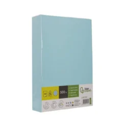 PAPEL COLOR LIDERPAPEL DIN A4 80 GR CELESTE PAQUETE DE 500 HOJAS