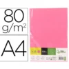 PAPEL COLOR LIDERPAPEL DIN A4 80 GR ROSA NEON PAQUETE DE 500 HOJAS