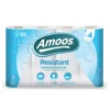 PAPEL DE COCINA AMOOS 2 CAPAS 100 MM DIAMETRO X 224 MM ALTO 42G/M2 36 SERVICIOS PAQUETE DE 4 ROLLOS