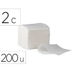 PAPEL HIGIENICO BUNZL GREENSOURCE CELULOSA PLEGADO EN V 2 CAPAS CAJA DE 40 PAQUETES DE 200 UNIDADES