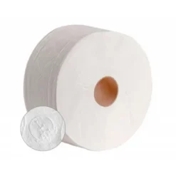 PAPEL HIGIENICO DAHI JUMBO 2 CAPAS CELULOSA BLANCA 140 MT MANDRIL 45 MM PACK DE 18 ROLLOS