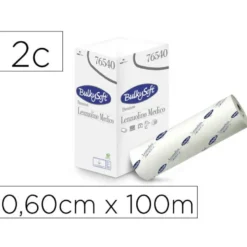 PAPEL PARA CAMILLA OFYHOSTEL BULKYSOFT LISO 2 CAPAS ROLLO 0,60 CM X 100 MT