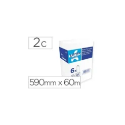 Papel para Camillas en Rollo Amoos de Celulosa 590mmx60m 2 Capas 16,5g/m2