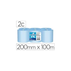 Papel secamanos Amoos color azul 2 capas