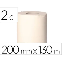 PAPEL SECAMANOS BUNZL GREENSOURCE 2 CAPAS CELULOSA BLANCA 200 MM X 130 MT PAQUETE DE 6 ROLLOS