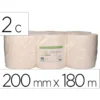 PAPEL SECAMANOS BUNZL GREENSOURCE 2 CAPAS CELULOSA BLANCA 200 MM X 180 MT PAQUETE DE 6 ROLLOS