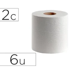 PAPEL SECAMANOS DAHI 2 CAPAS CELULOSA LISA 210 MM X 150 MT PAQUETE DE 6 ROLLOS