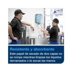 PAPEL SECAMANOS TORK EXTRA ANCHO 215 MM LARGO 160 MT 2 CAPAS PARA DISPENSADOR M2 ALIMENACION CENTRAL GRAN