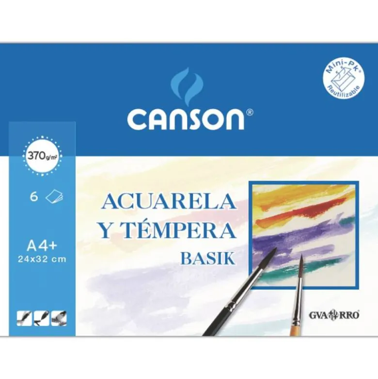 Papel acuarela Canson Din a4+ gramaje 370 g/m2