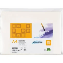 Papel acuarela Liderpapel Din A4 gramaje 300 g/m2