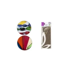 Papel celofan marca Liderpapel bolsa de 5 hojas transparente
