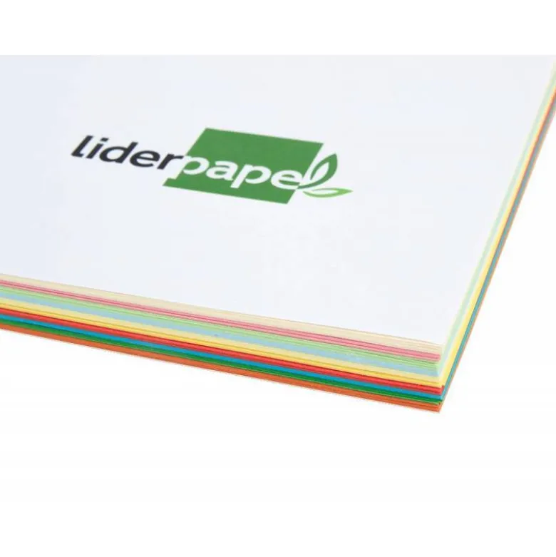 PAPEL COLOR LIDERPAPEL A3 80GR/M2 10 COLORES SURTIDOS PAQUETE 100 HOJAS