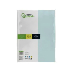 Papel color Liderpapel Color celeste A4 80 g/m2 100 hojas