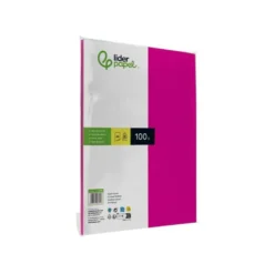 Papel color Liderpapel color fucsia A4 80g/m2 100 hojas