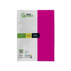 Papel color Liderpapel color fucsia A4 80g/m2 100 hojas