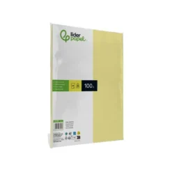 Papel color Liderpapel color amarillo A4 80 g/m2 100 hojas