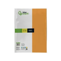 Papel color Liderpapel color naranja A4 80 g/m2 100 hojas