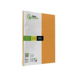 Papel color Liderpapel color naranja A4 80 g/m2 100 hojas
