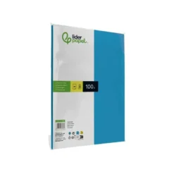 Papel color Liderpapel color turquesa A4 80 g/m2 100 hojas