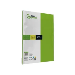 Papel color Liderpapel color verde intenso a4 80 g/m2 100 hojas