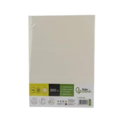 PAPEL COLOR LIDERPAPEL DIN A4 80 GR AMARILLO NEON PAQUETE DE 500 HOJAS