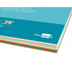 Papel color Liderpapel tamaño A4 80 g/m2 pack 100 hojas 25 Colores Surtidos
