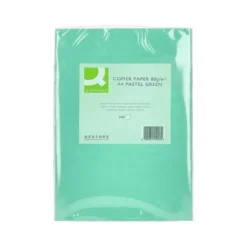 Papel color Q-connect tamaño A4 80g/m2 pack 500 hojas Verde